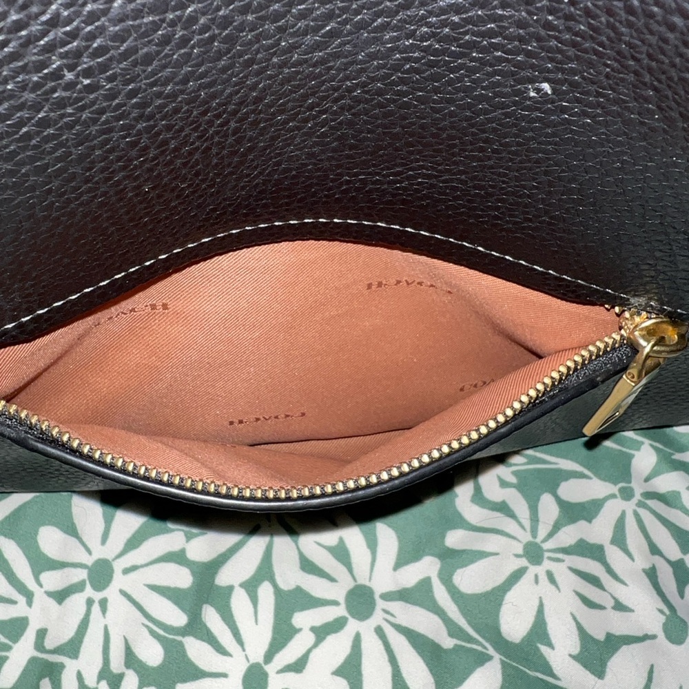 Coach Black Pebbled Leather Large Cary Bag - Picture 7 of 7